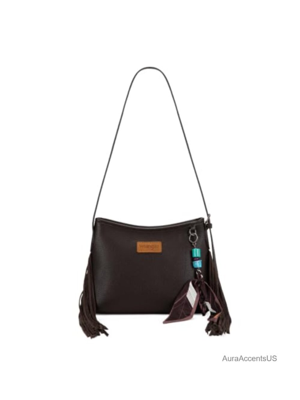 Montana West Faux Leather Hobo Crossbody Bag Fringe Tassel